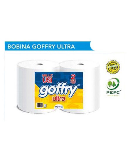 BOBINA GOFFRY ULTRA IN CELLULOSA (2 rotoli)