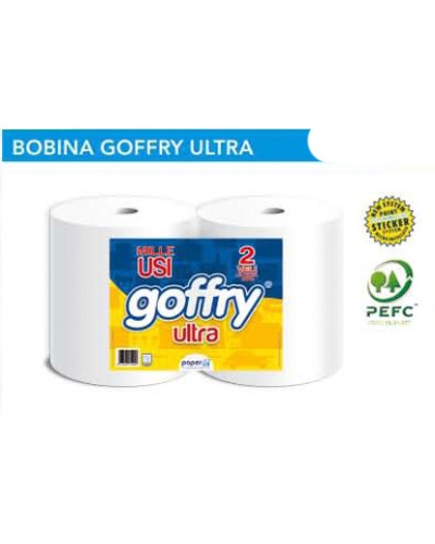 BOBINA GOFFRY ULTRA IN CELLULOSA (2 rotoli)