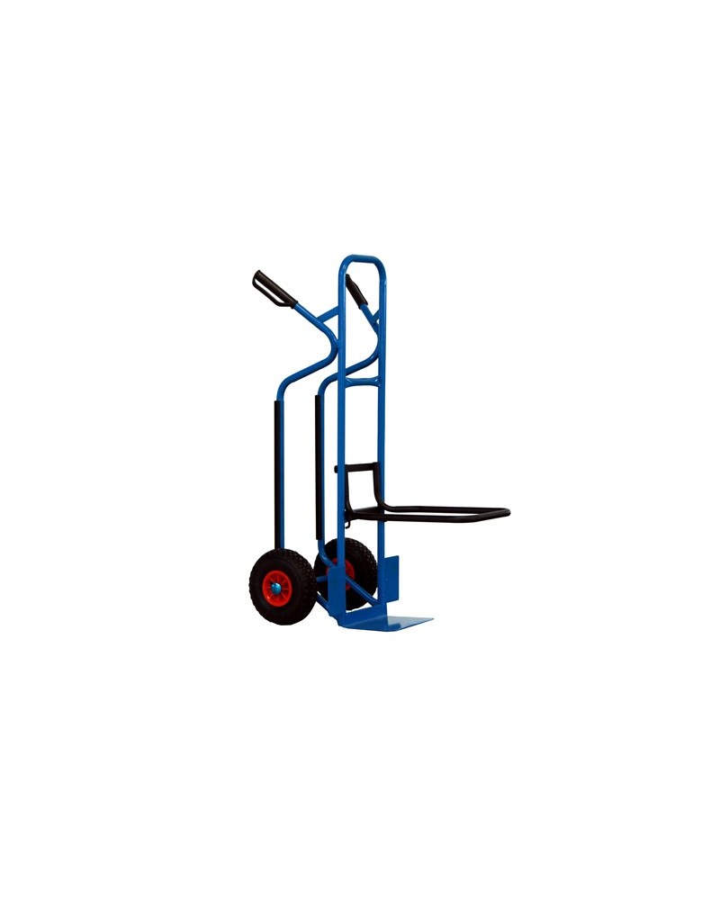 Ayerbe 580470 - Carrello Portapacchi Con Ruota Pneumatica, Capacità 300 Kg, Pala In Acciaio