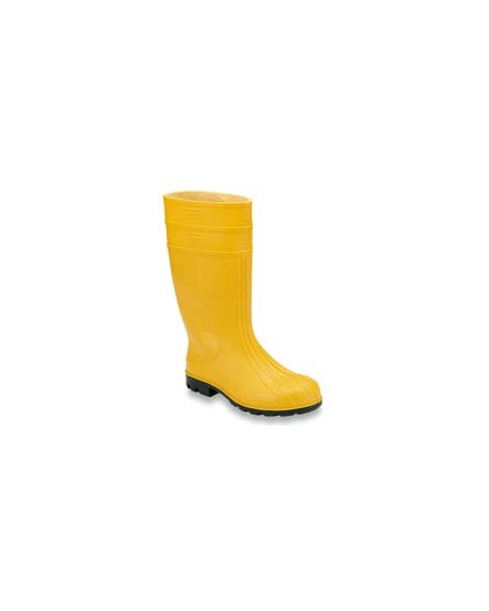 STIVALE AL GINOCCHIO in pvc colore giallo