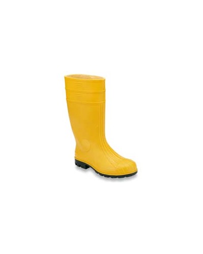 STIVALE AL GINOCCHIO in pvc colore giallo