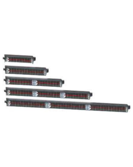 LAMPADE ONDE CORTE STAFFATA A VETRO NERO