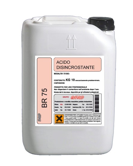 BR 75 - ACIDO DISINCROSTANTE - KG 10 